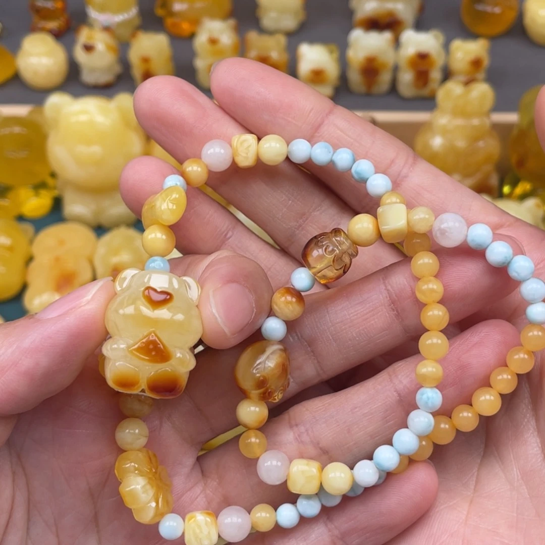 裸石琥珀未镶嵌媚*蜜蜡