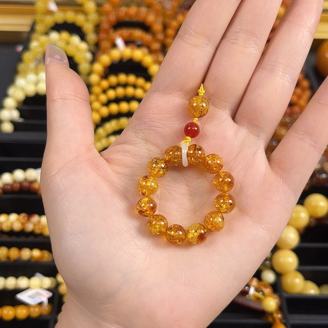 未镶嵌琥珀裸石静*静黄金甲