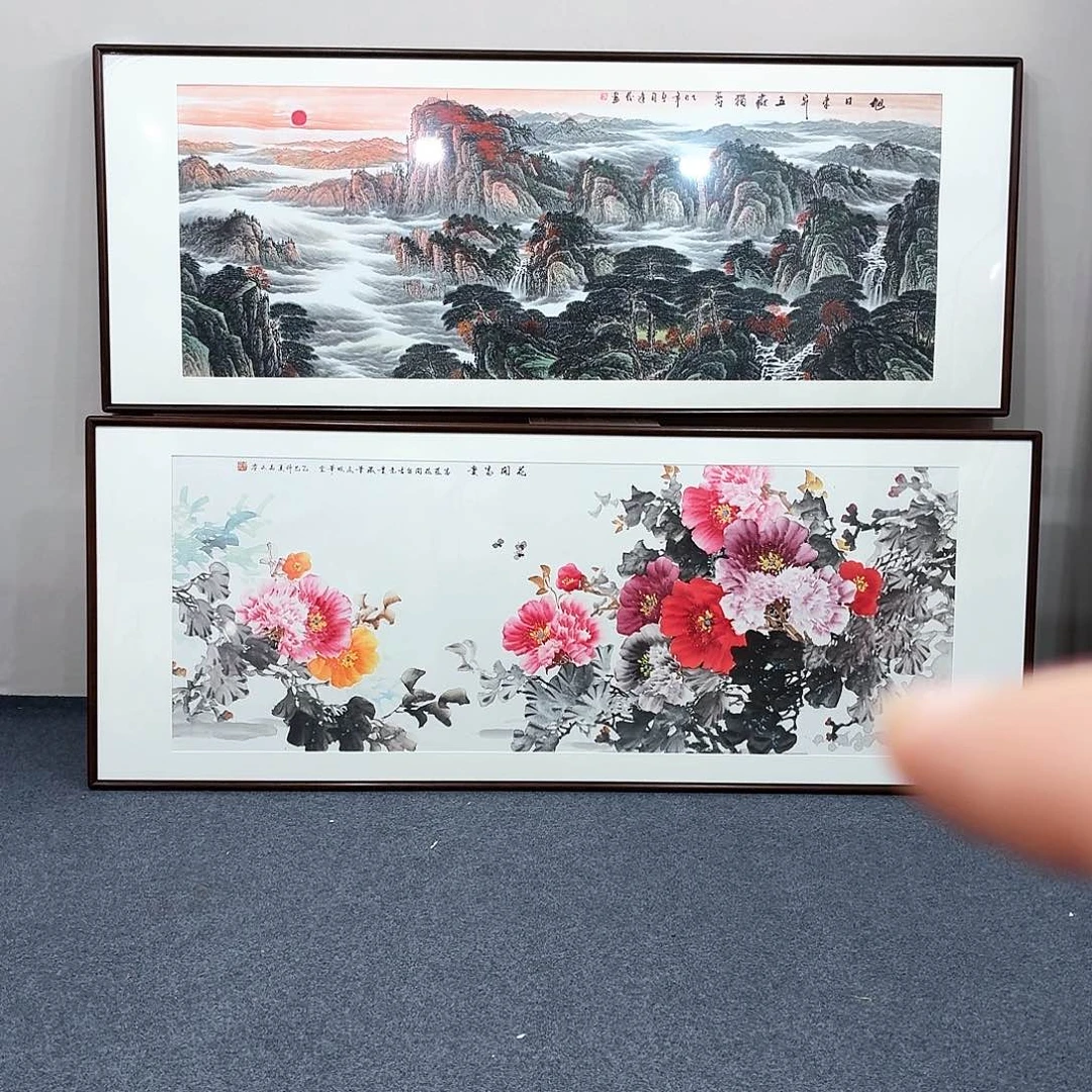 国画手绘作品210×80尺寸