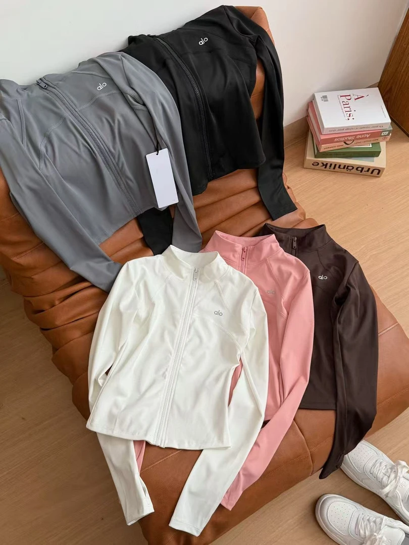 简约运动休闲户外健身服女显瘦跑步防晒外套
