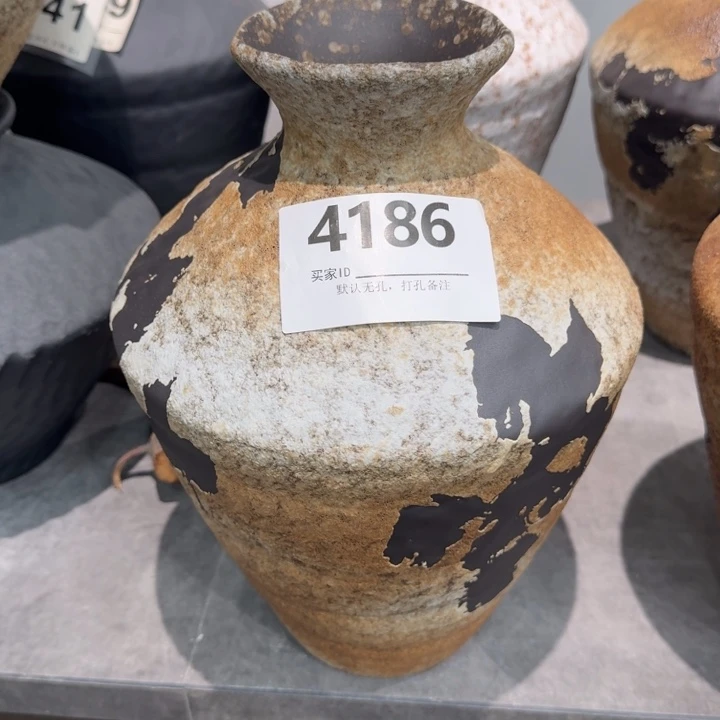 是***。瓷片景德镇高温花器编码4186高33口6默认无孔