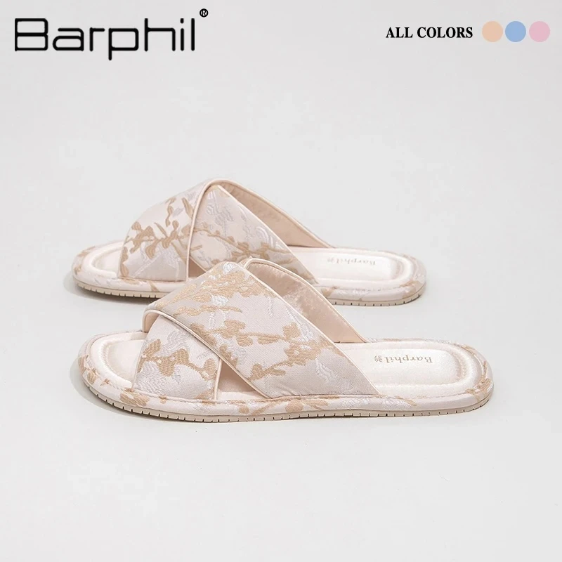 BARPHIL拖鞋室内家居2025夏季新款防滑凉拖鞋新中式居家静音凉拖