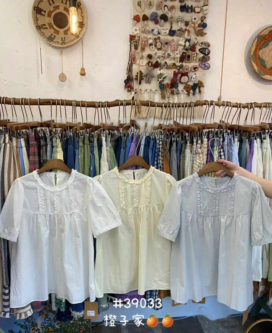 CZ（39033）时尚休闲圆领衬衫 kc