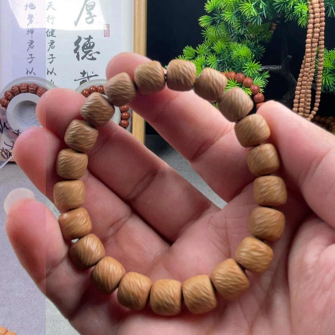 猴头核桃手串P*Y泛油云锦