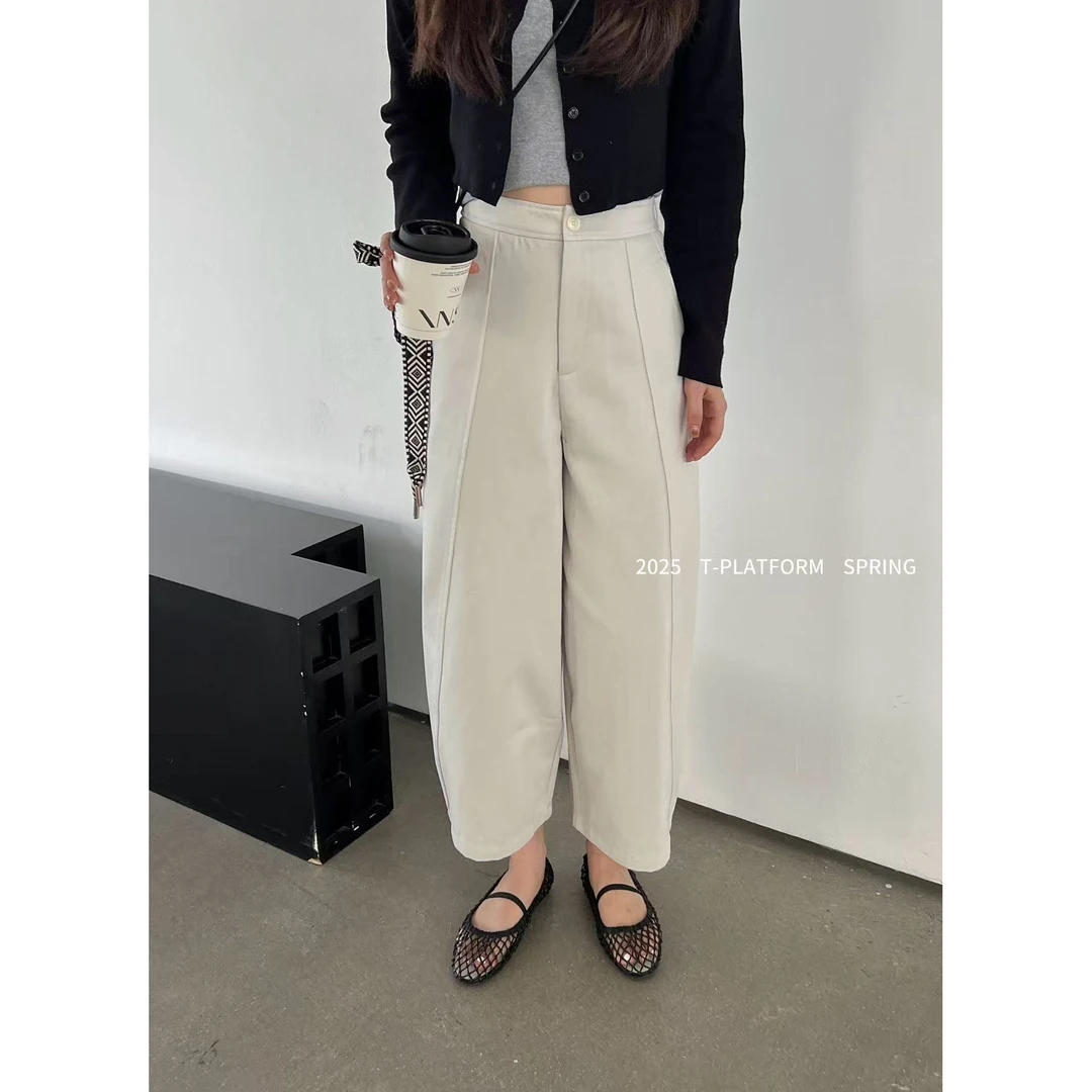 M-15188#T台#版型巨好又百搭！纯色休闲裤（福利）
