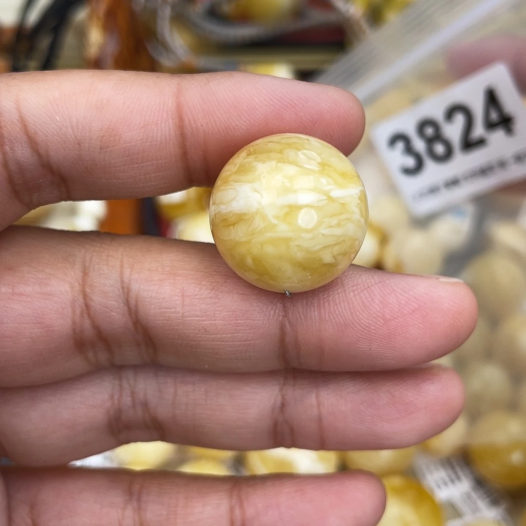 蜜蜡未镶嵌珠宝奇石粉坑20.4