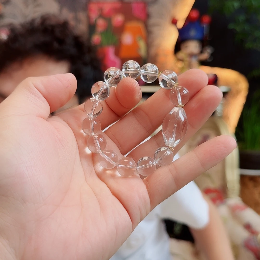 18K金镶嵌手链水晶12毫米
