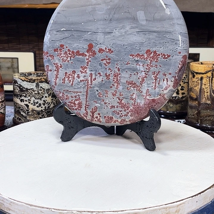 【闪购商品】有机玻璃广西天然国画在日出江花红似火