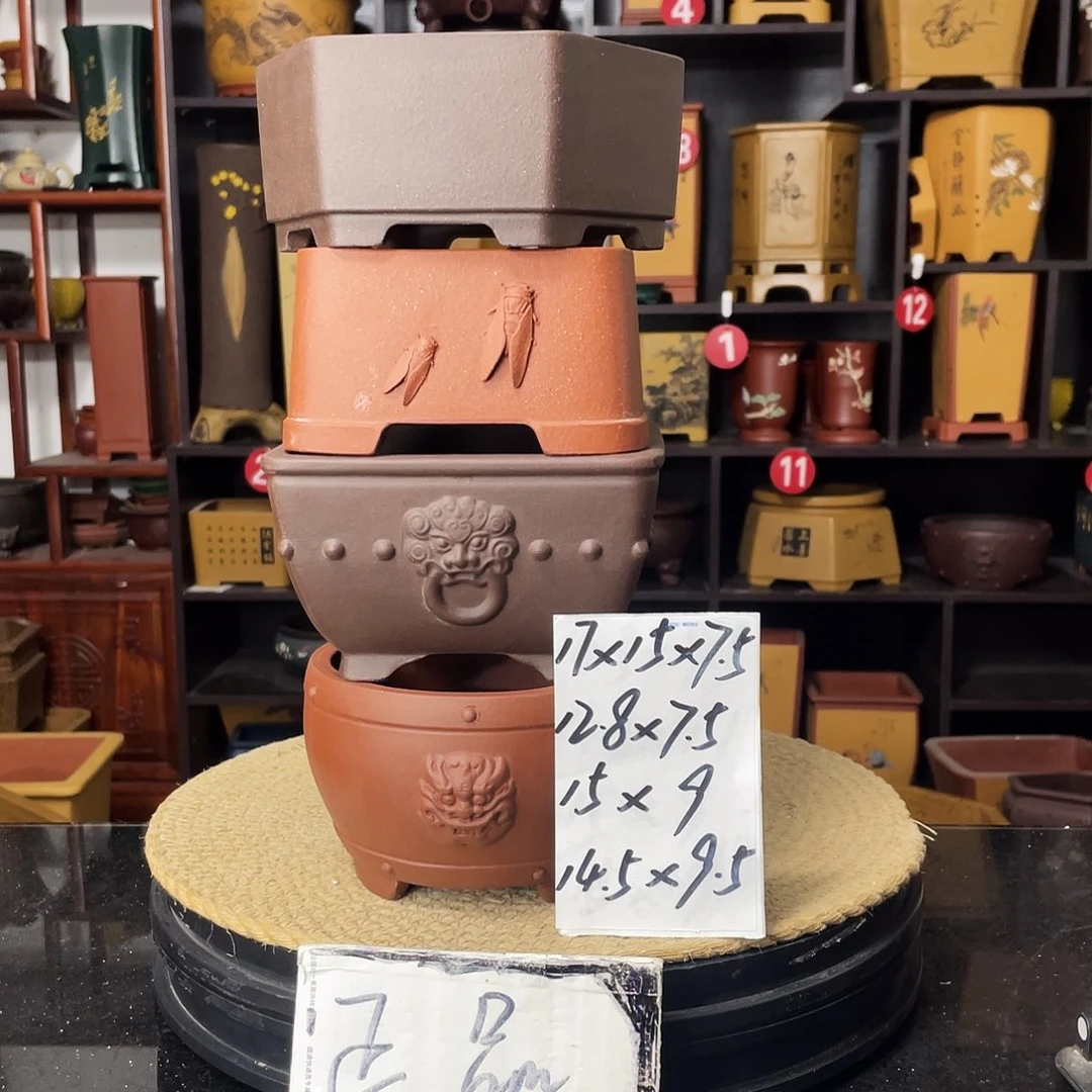 紫砂D-婉秋紫砂花盆