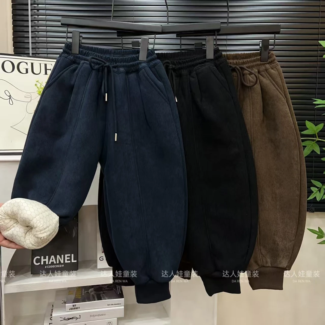 【加厚款】加棉男女童木棉绒裤子灯笼棉裤冬季耐磨宽松