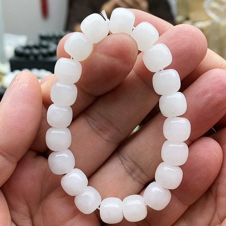 【闪购商品】未镶嵌手链和田玉10白