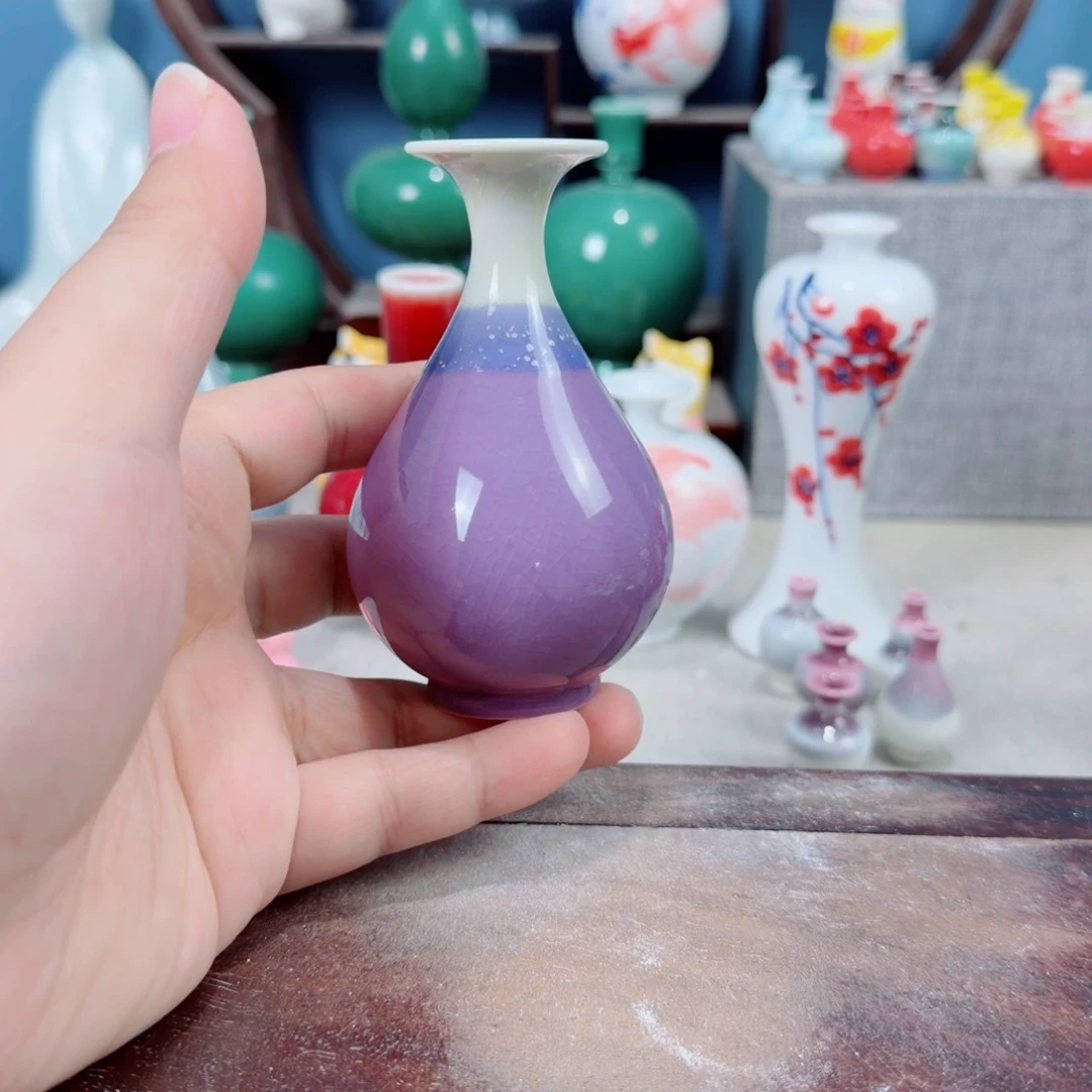 陶瓷手工小花器摆件