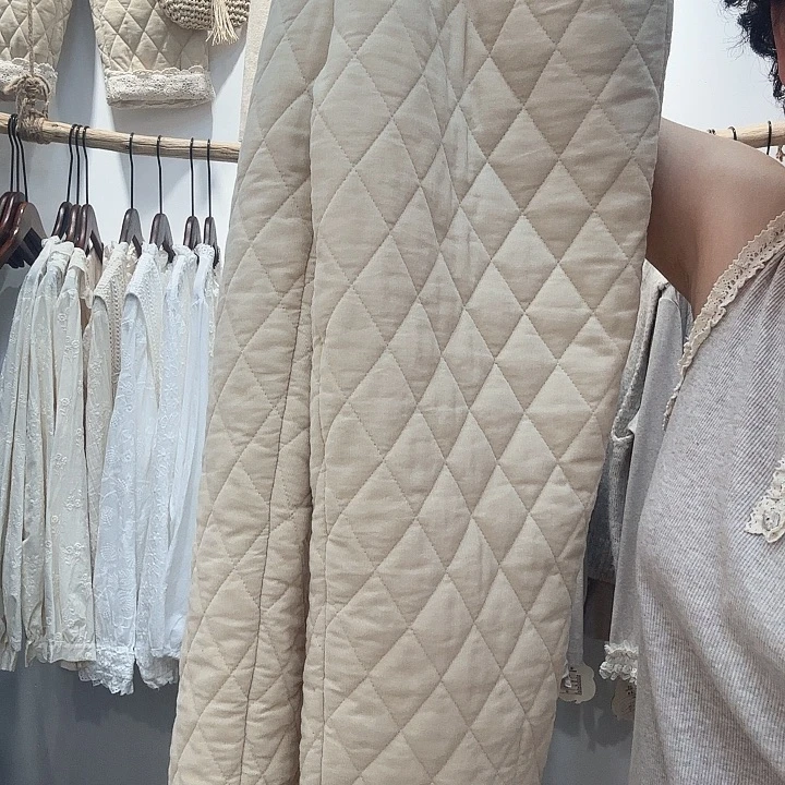 棉裤米色不退不换