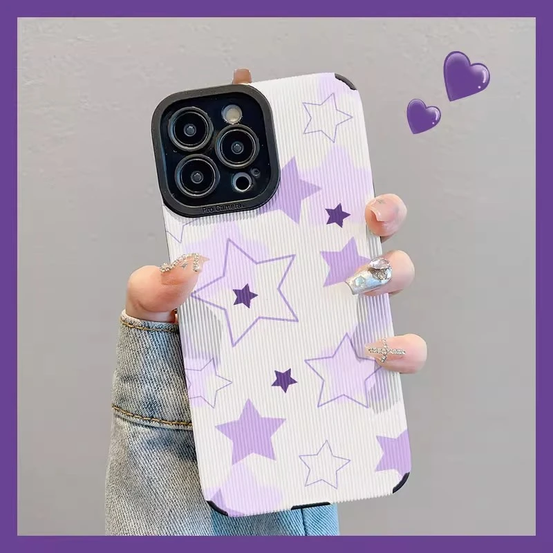 简约星星适用于iPhone苹果17promax手机壳16/15/14个性13潮小羊皮