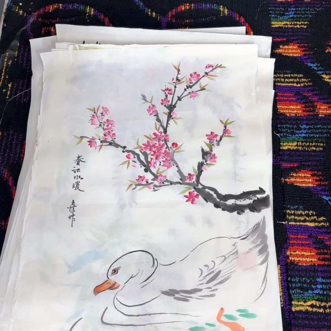 国画王亚萍小品花鸟马