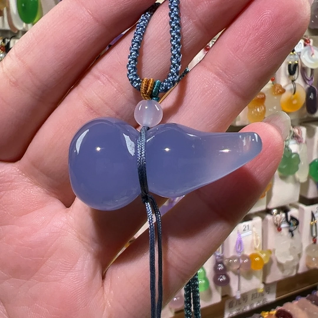 玛瑙/玉髓未镶嵌吊坠(赠链)