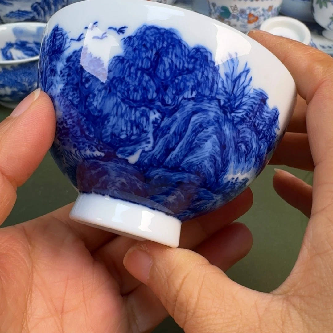 陶景德镇纯手绘茶具圆圆236