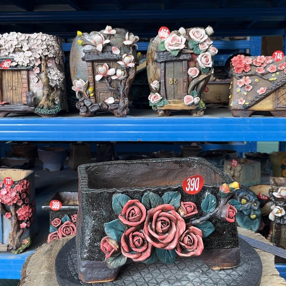 微瑕390 号陶然花器手工花盆