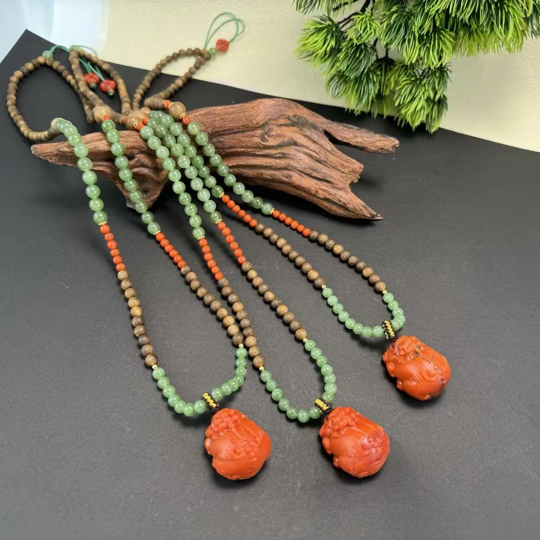 天然南红玛瑙diy颈饰-多样性发一-NH167