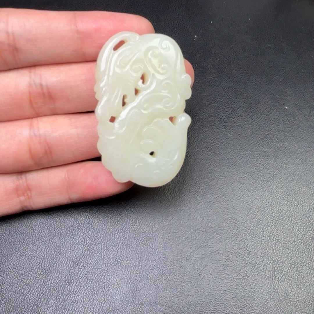 升***6和田玉未镶嵌挂件