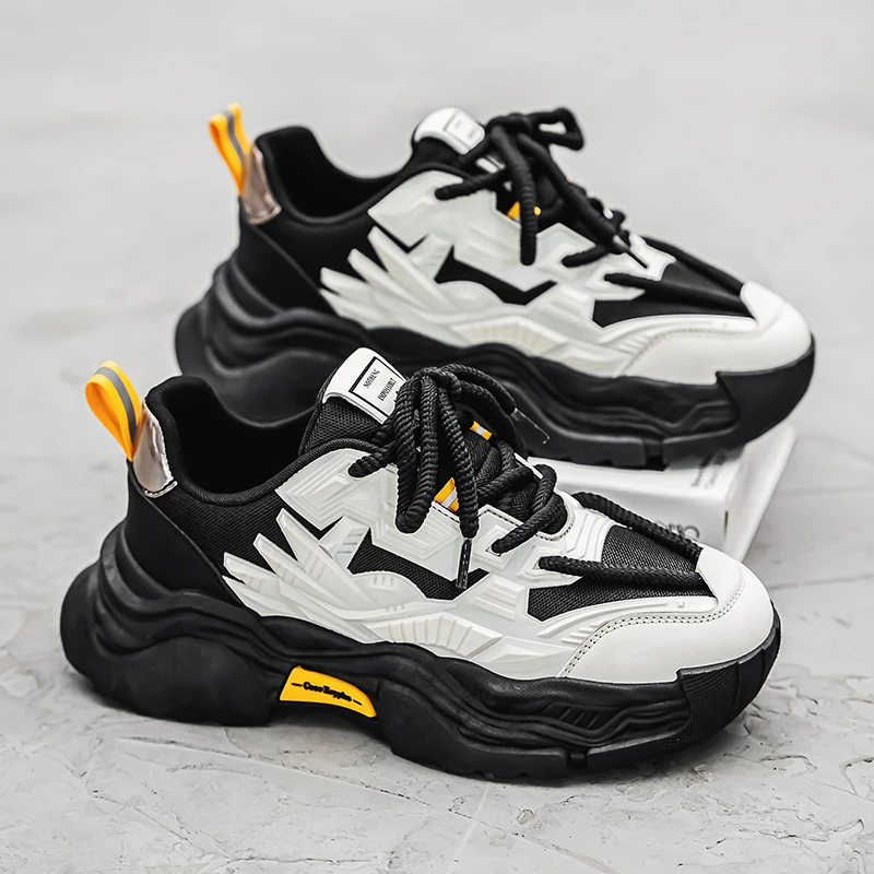 里奇·乔丹男鞋2025新款冬季潮流百搭休闲运动鞋学生厚底增高防水