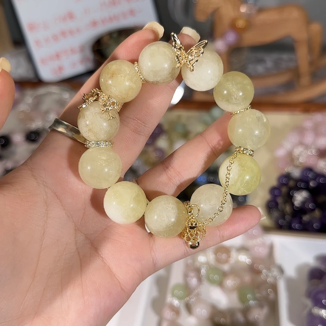 黄晶手链未镶嵌哈哈