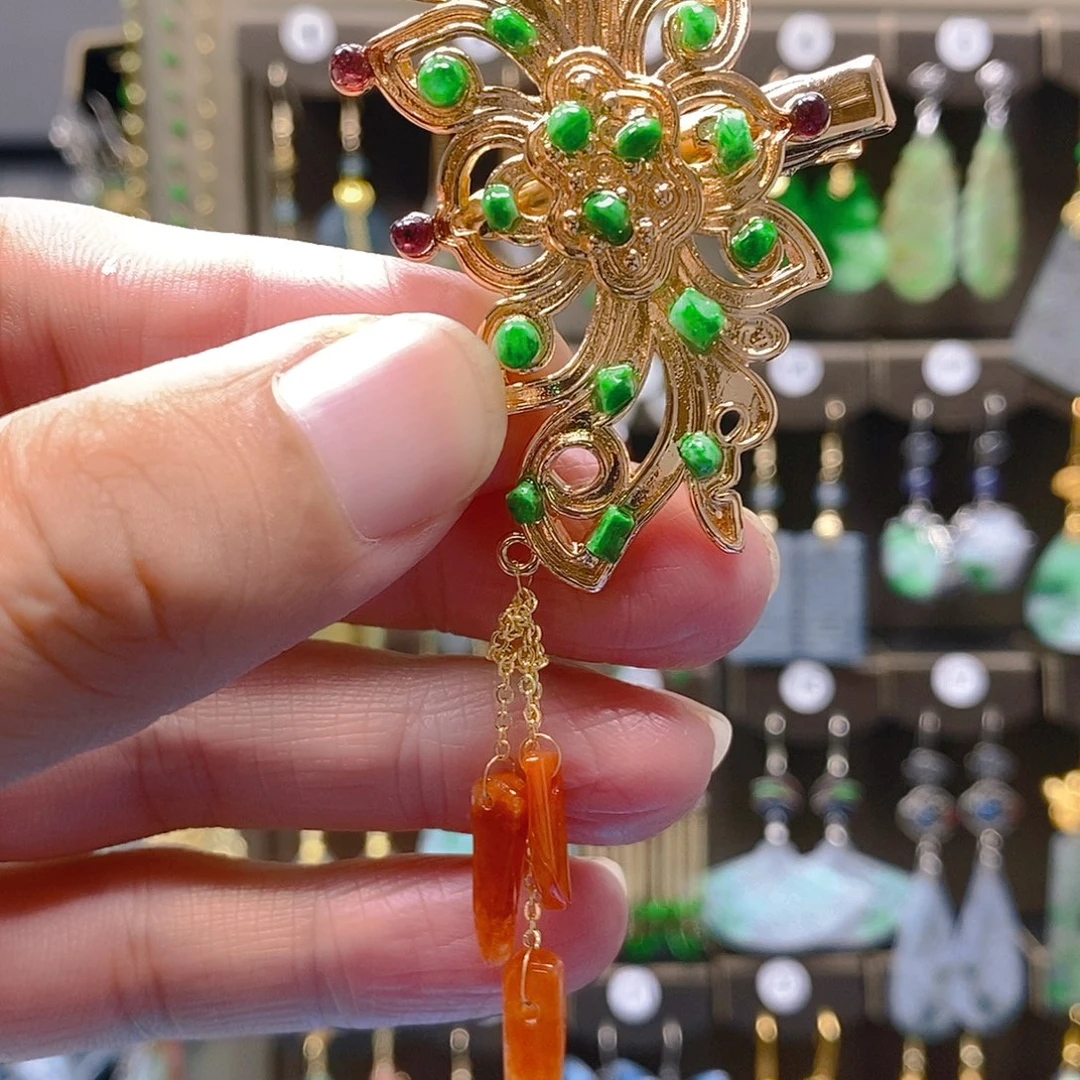 未镶嵌翡翠耳饰翡翠