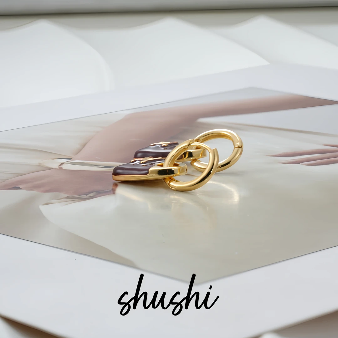 铜合金珐琅耳饰 耳环9024