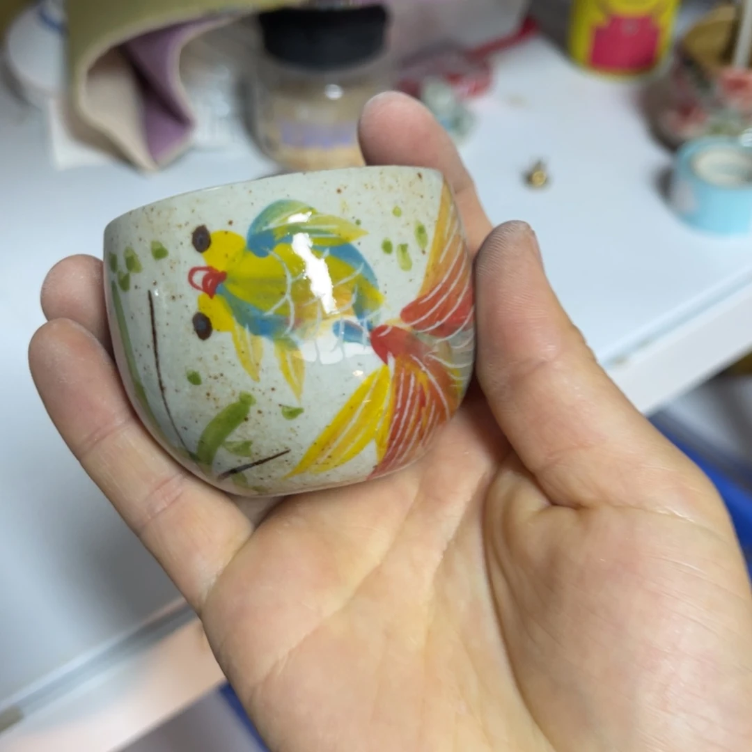 杯用****0素浅陶瓷手工手绘