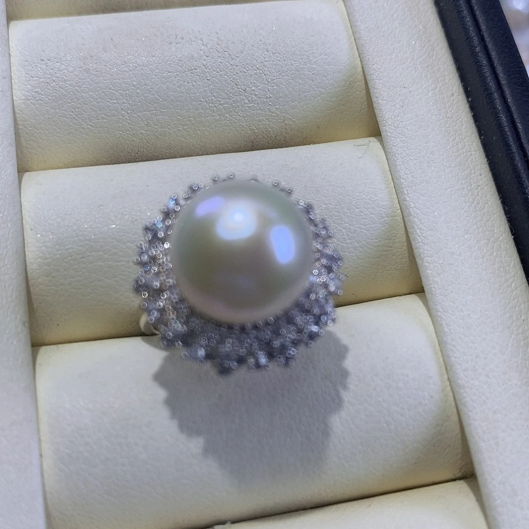 戒指合金淡水珍珠