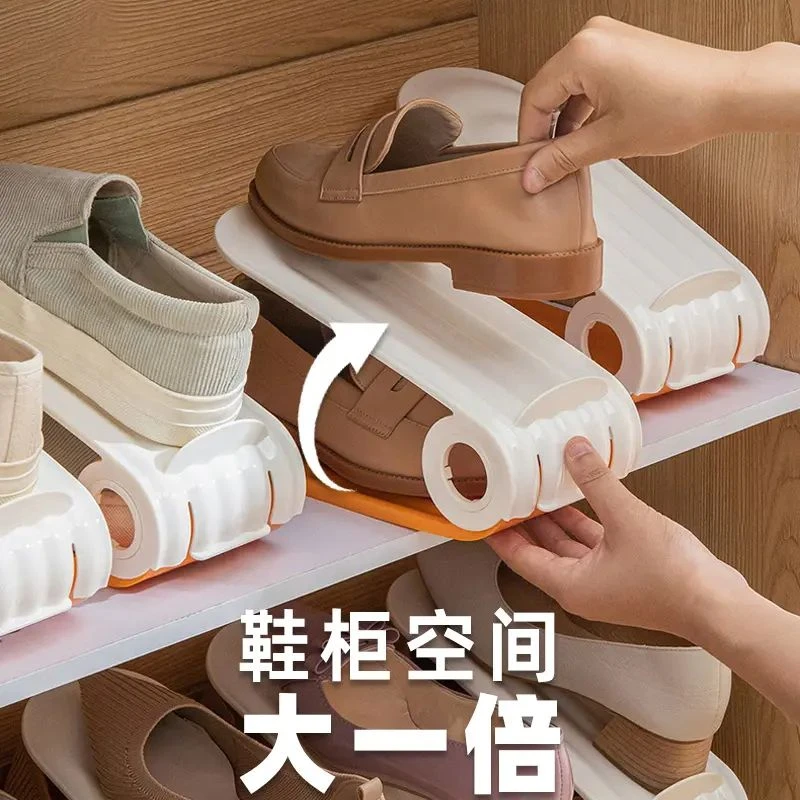 【专颖】双层鞋托架单双高跟鞋格子收纳鞋子家用放鞋支架鞋柜里面的