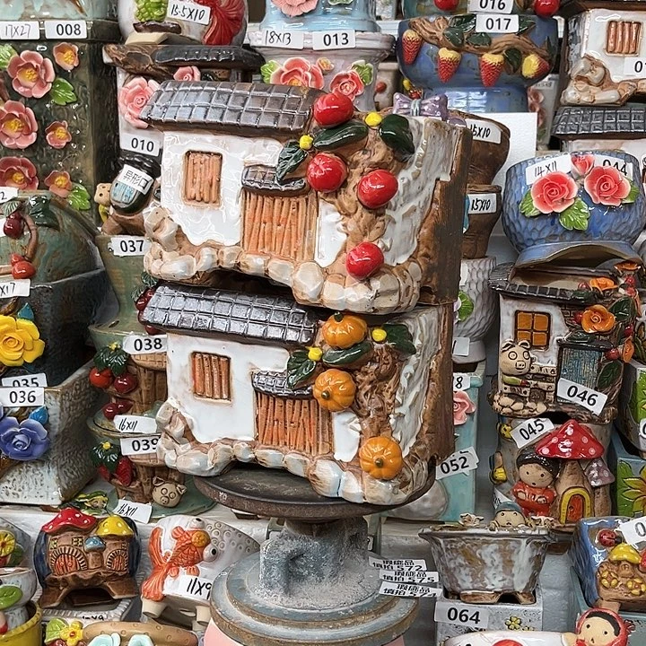 紫砂花盆粗陶材质多肉花盆