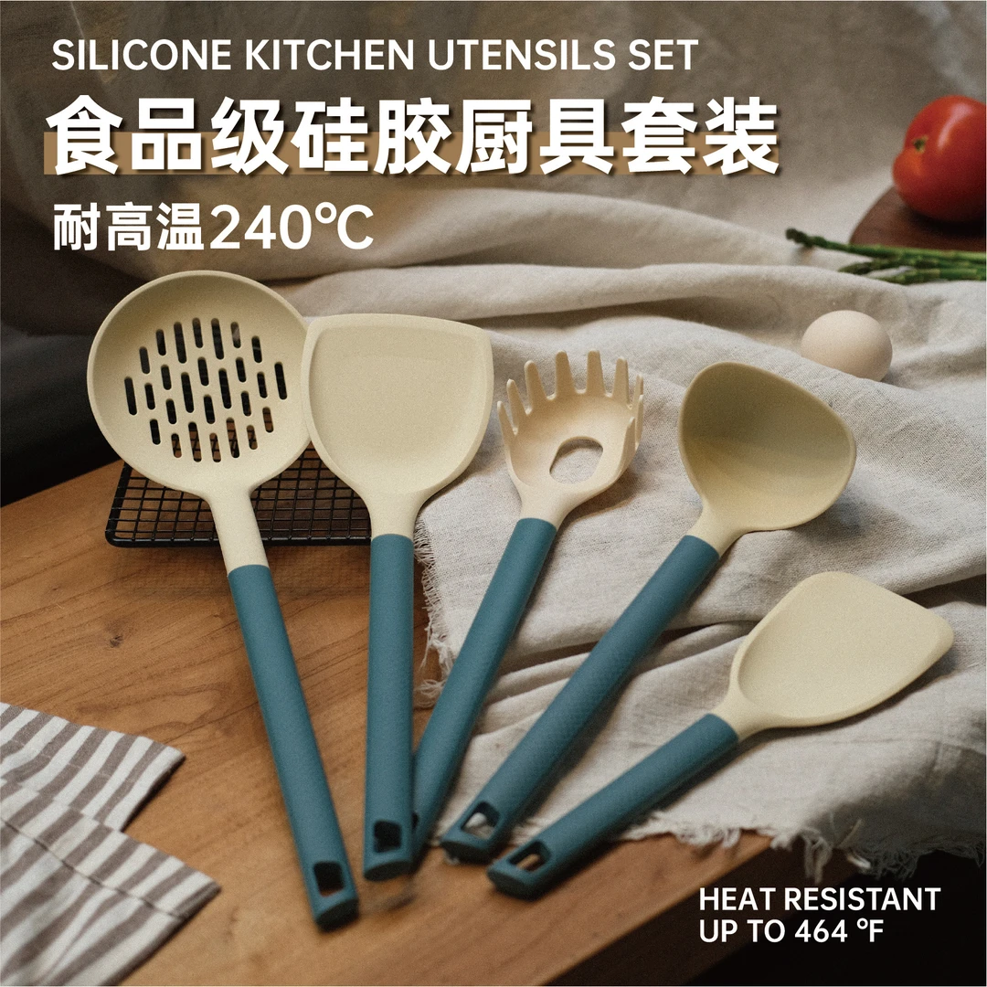 食品级硅胶锅铲家用炒菜铲子不粘锅厨具套装汤勺勺子勺硅胶铲