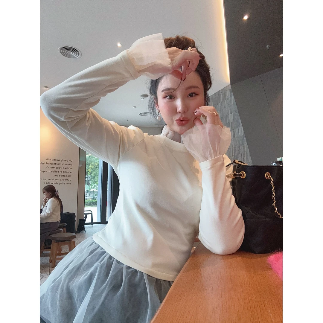 智英欧尼 NO退NO换【长袖打底半高领T恤高弹力百搭加厚秋冬女】