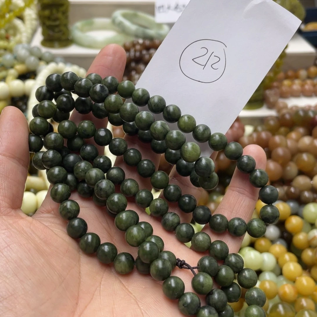 蛇纹石玉手链未镶嵌