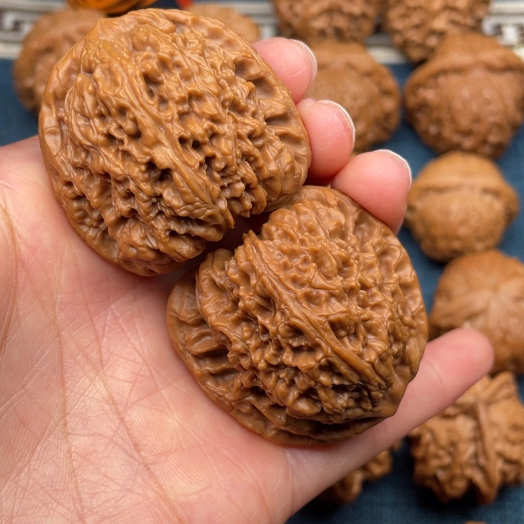 把件文玩核桃41三角疆