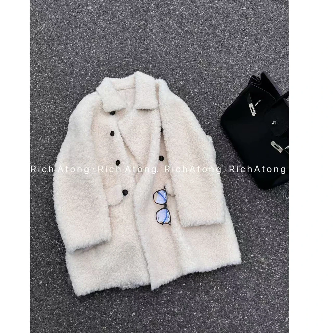 atong/阿彤-【圣塔菲】-2024 大牌立领中长款100%wool 毛外套