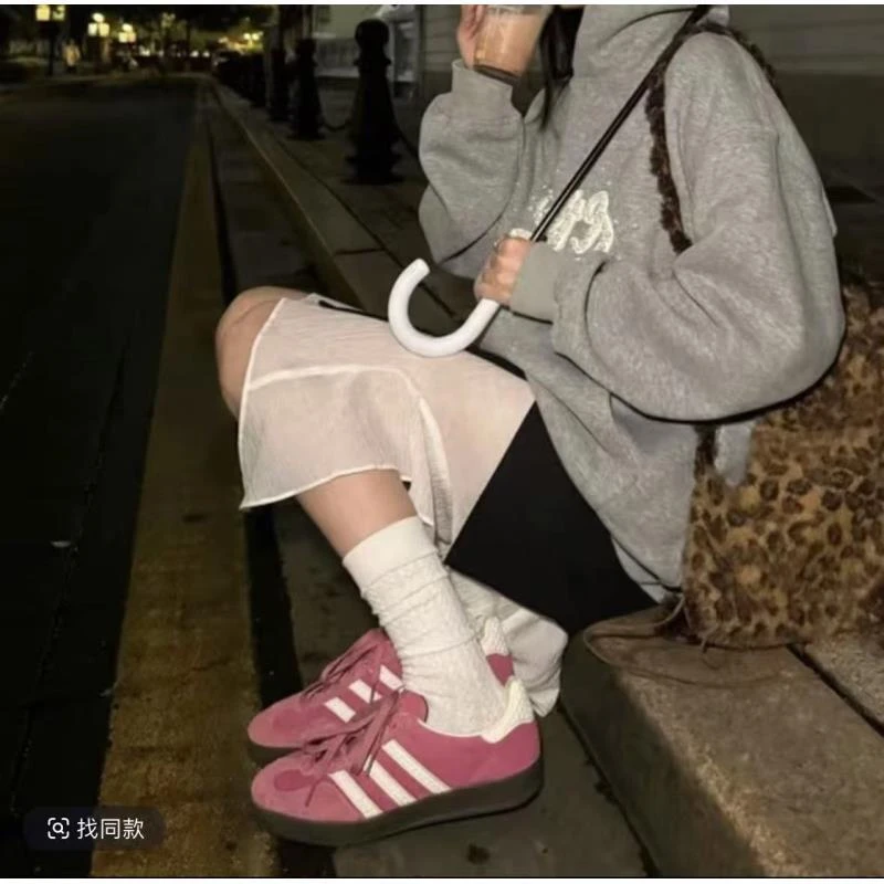 A小众ins千金风德训情侣款男女鞋2025春季夏季新款休闲板鞋8-9