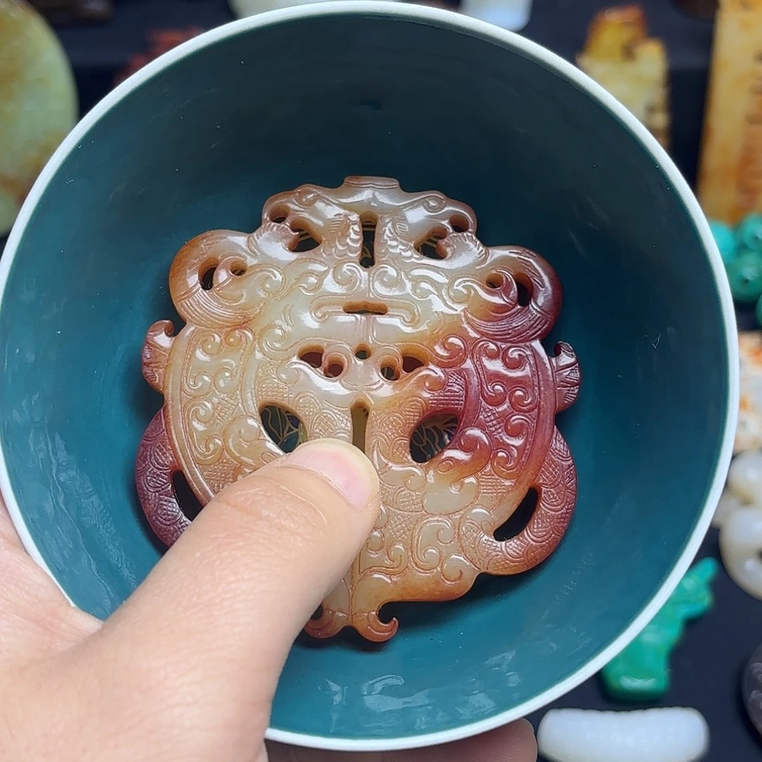 菩***提瓷片精美摆件挂件