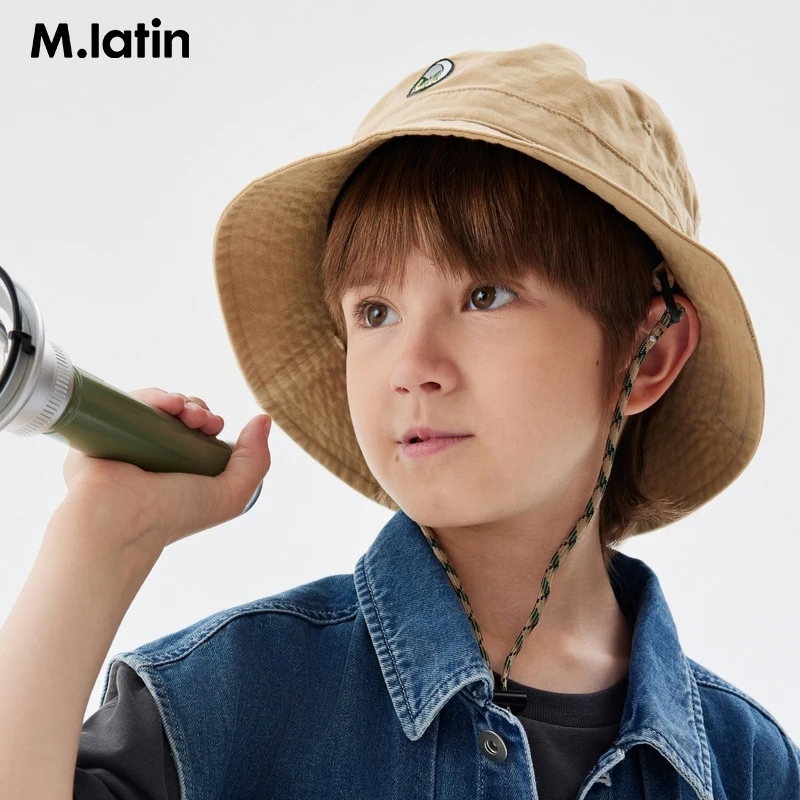 【商场同款】马拉丁童装儿童帽子男大童联名主题绣花盆帽