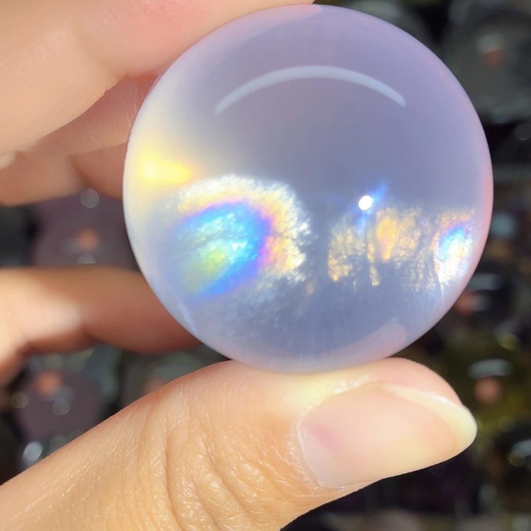 水晶珠宝半成品未镶嵌冰粉爆彩3.8