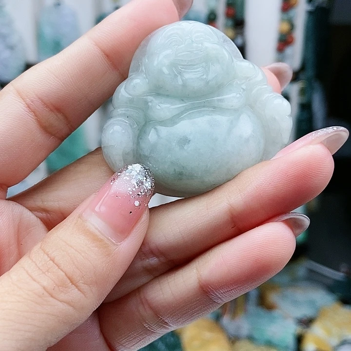 颈饰足铂镶嵌翡翠翡翠