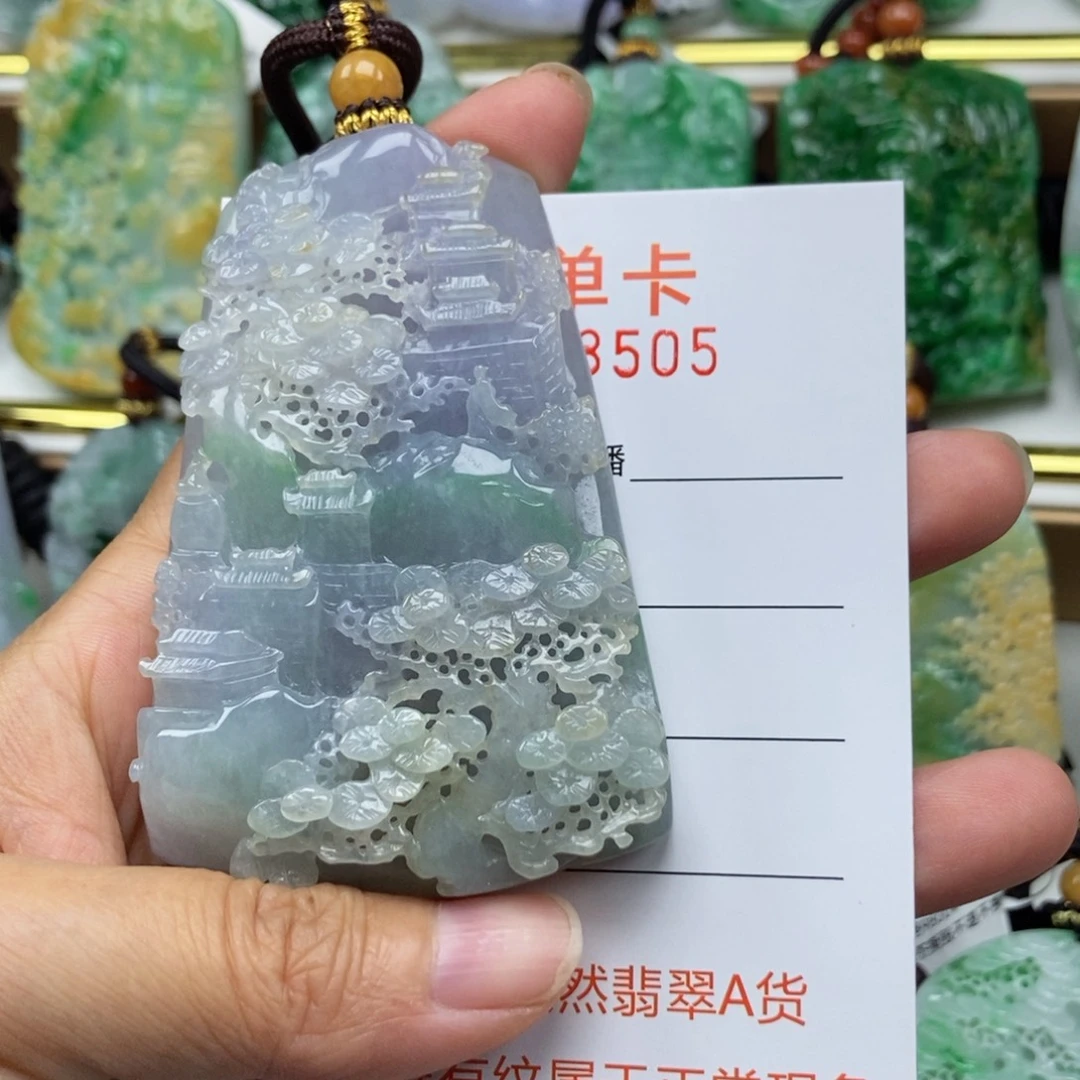 颈饰未镶嵌翡翠吊坠