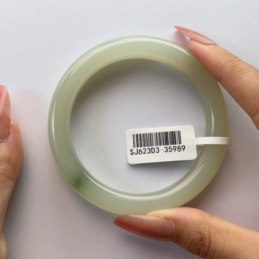 和田玉手镯未镶嵌58