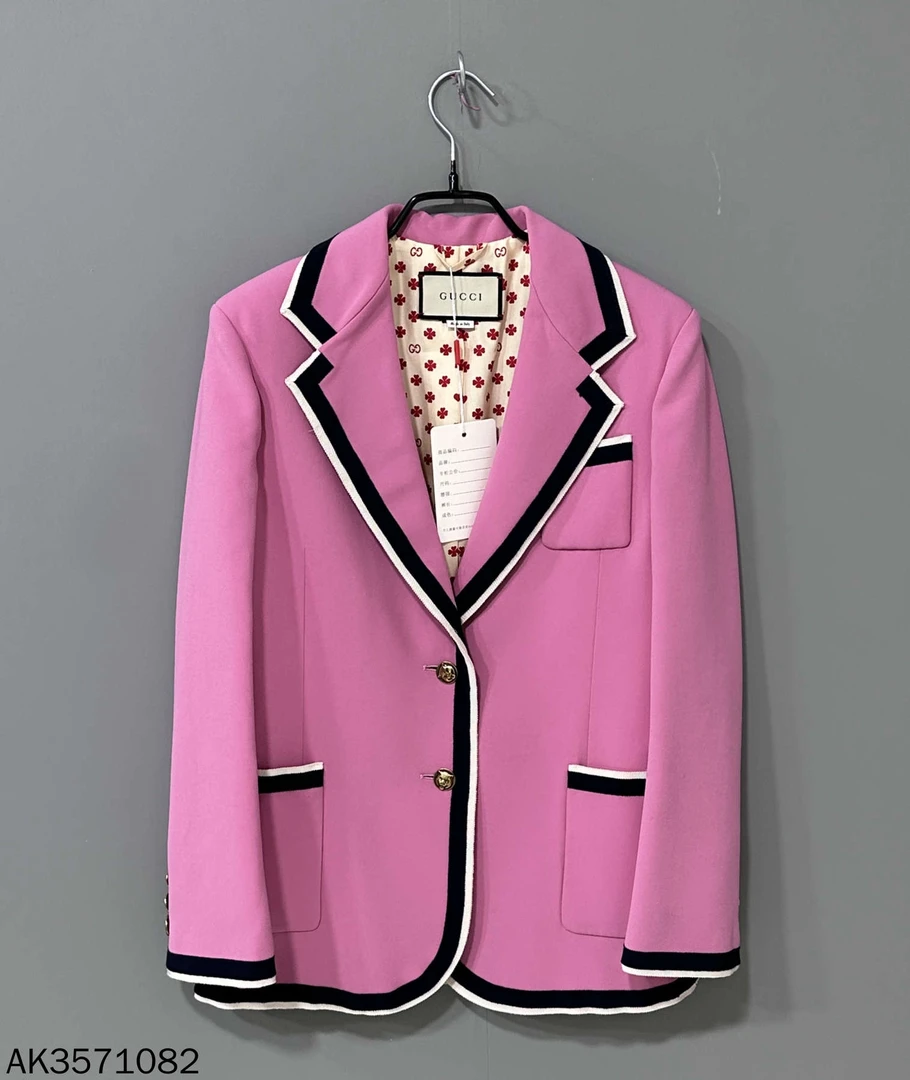 99新 GUCCI/古驰 GUCCI /古驰/粉色复古西装外套/42码/99新/71082