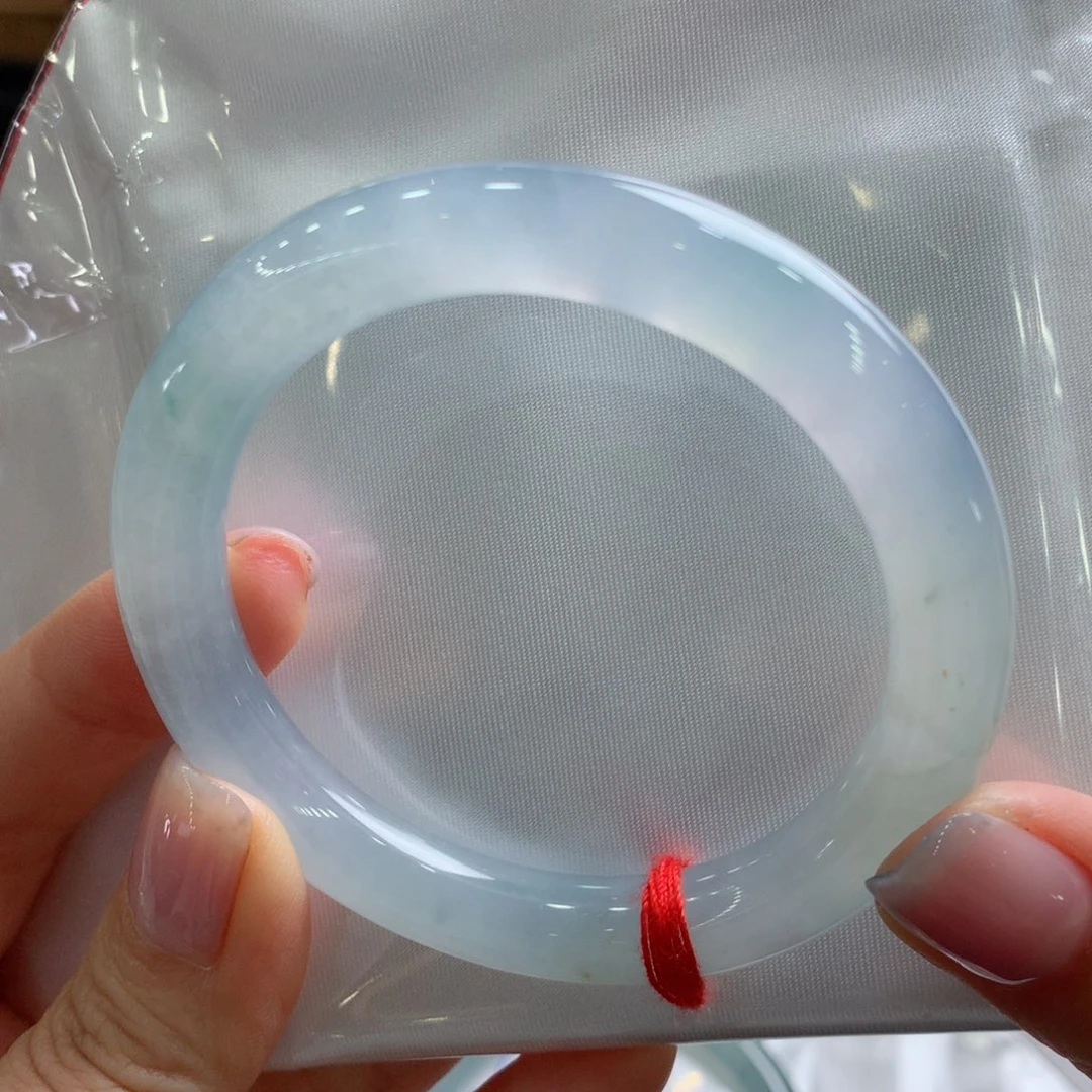 翡翠手镯未镶嵌53.7圆条