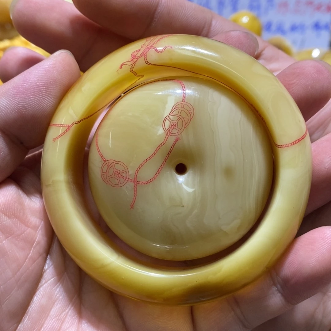 裸石蜜蜡未镶嵌手镯