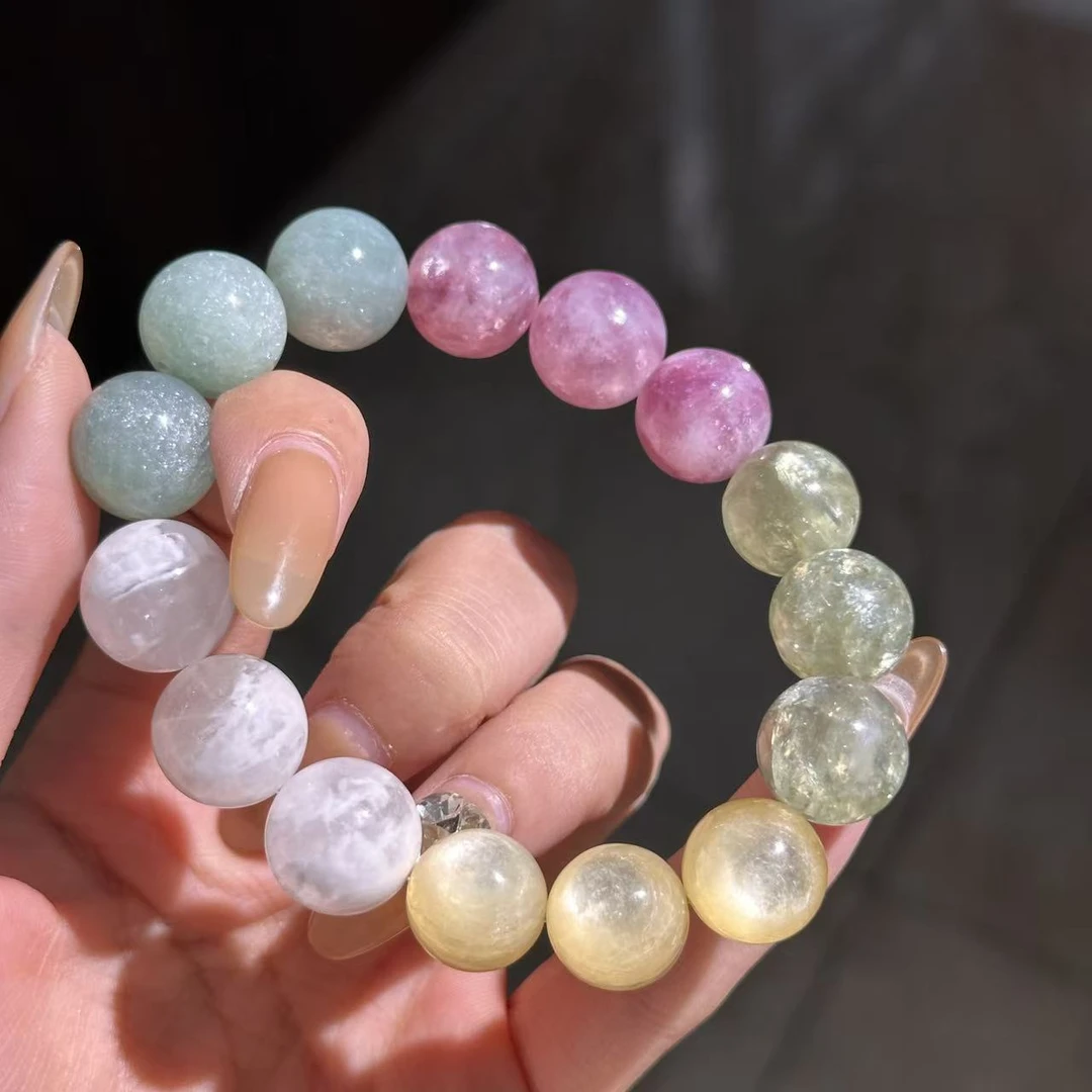 祖母绿（处理）Z358 天然祖母晶设计款手串 多样性发其一