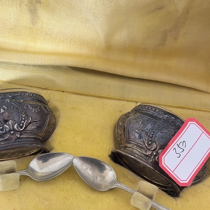 贵金属欧洲中古老物件糖罐