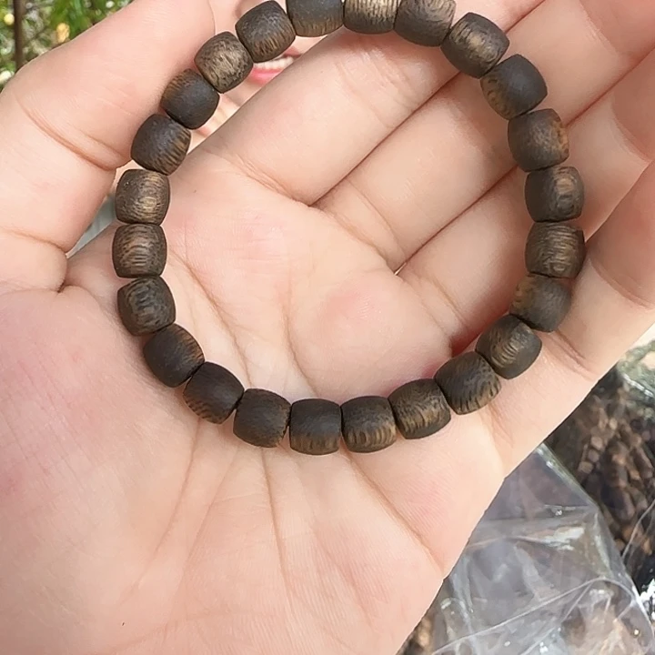 沉香碎屑沉香鼓珠单圈